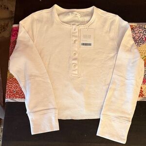 Everlane Off-White Long Sleeve Henley